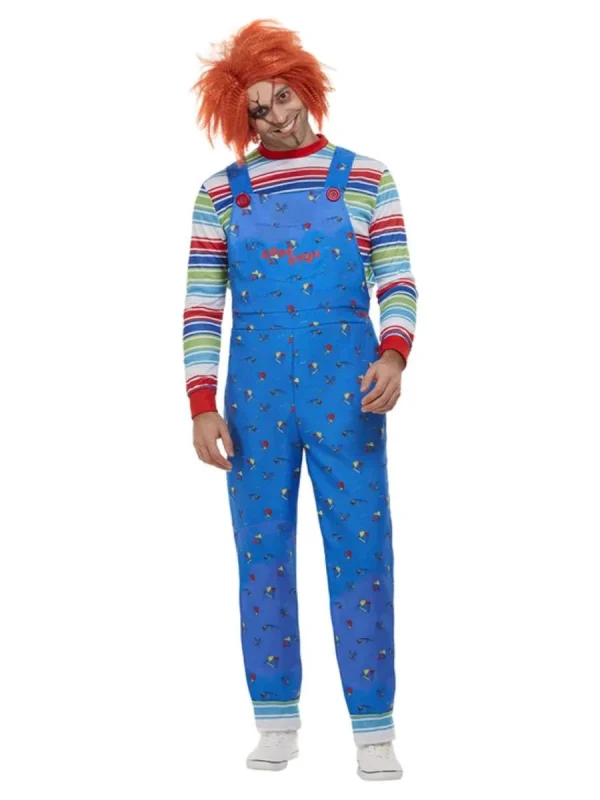 Licensed Deluxe Adult Chucky Costume Child’s Play Doll Halloween Horror Seed - image  on https://www.abracadabrafancydress.com.au