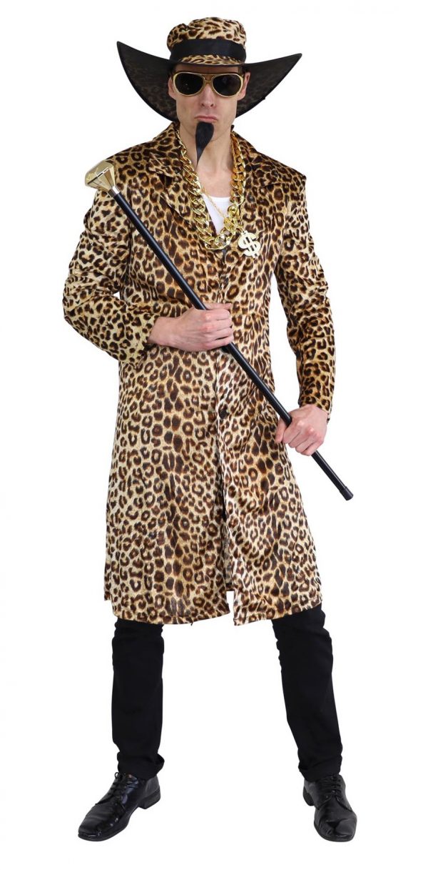 Leopard Print Pimp Suit Costume Jacket Gangster Disco Hip Hop 70s 1920's - image D21082_2-600x1217 on https://www.abracadabrafancydress.com.au