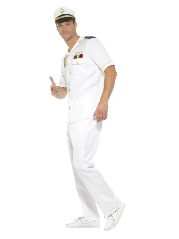 Captain Costume Sailor Officer Admiral Navy Skipper Cruise Sea Ship Marine - image  on https://www.abracadabrafancydress.com.au