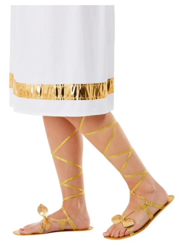 Grecian Lace Up Sandals Egyptian Greek Roman Shoes - image  on https://www.abracadabrafancydress.com.au