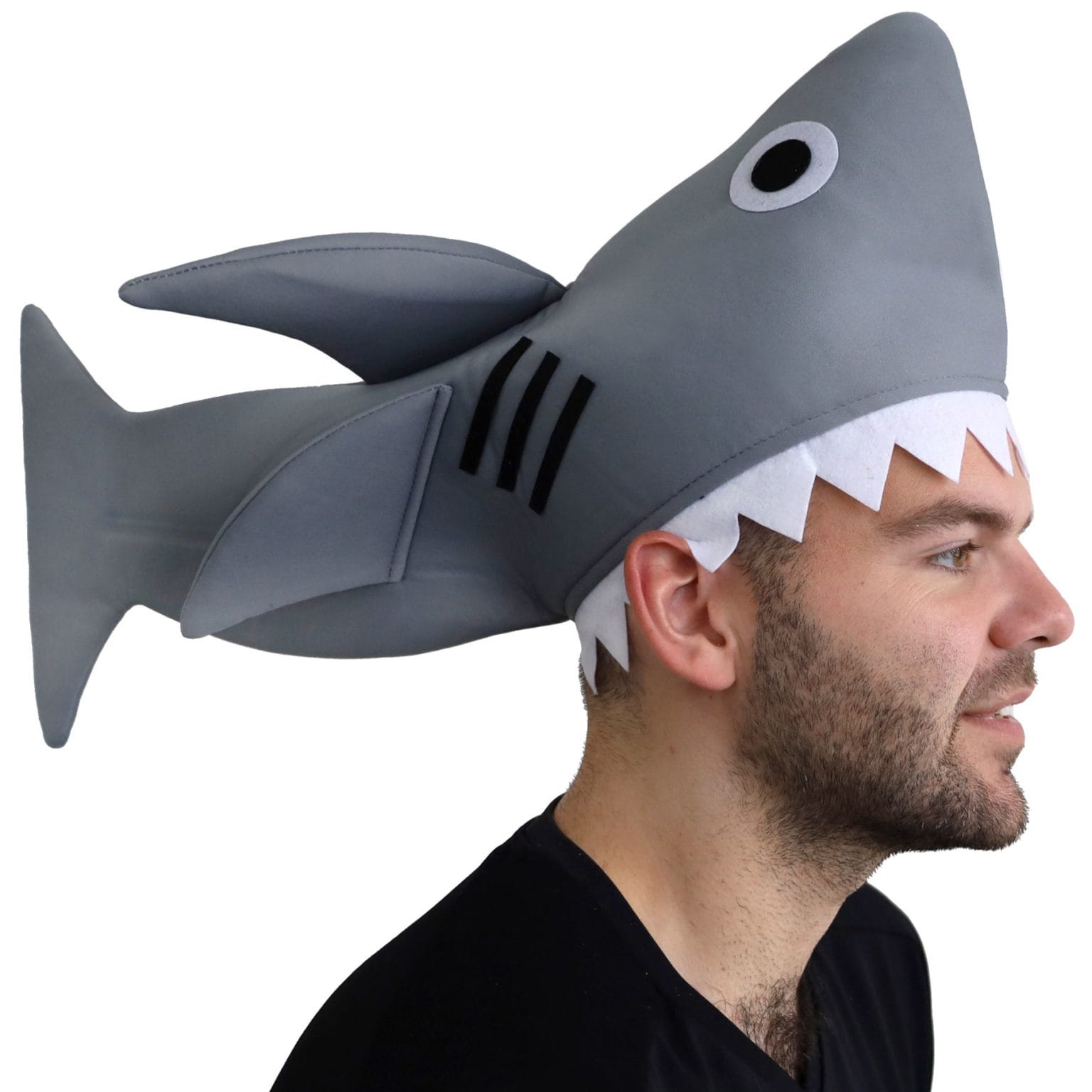 Grey Shark Hood Hat Jaws Dolphin Sea Animal Costume Great White ...