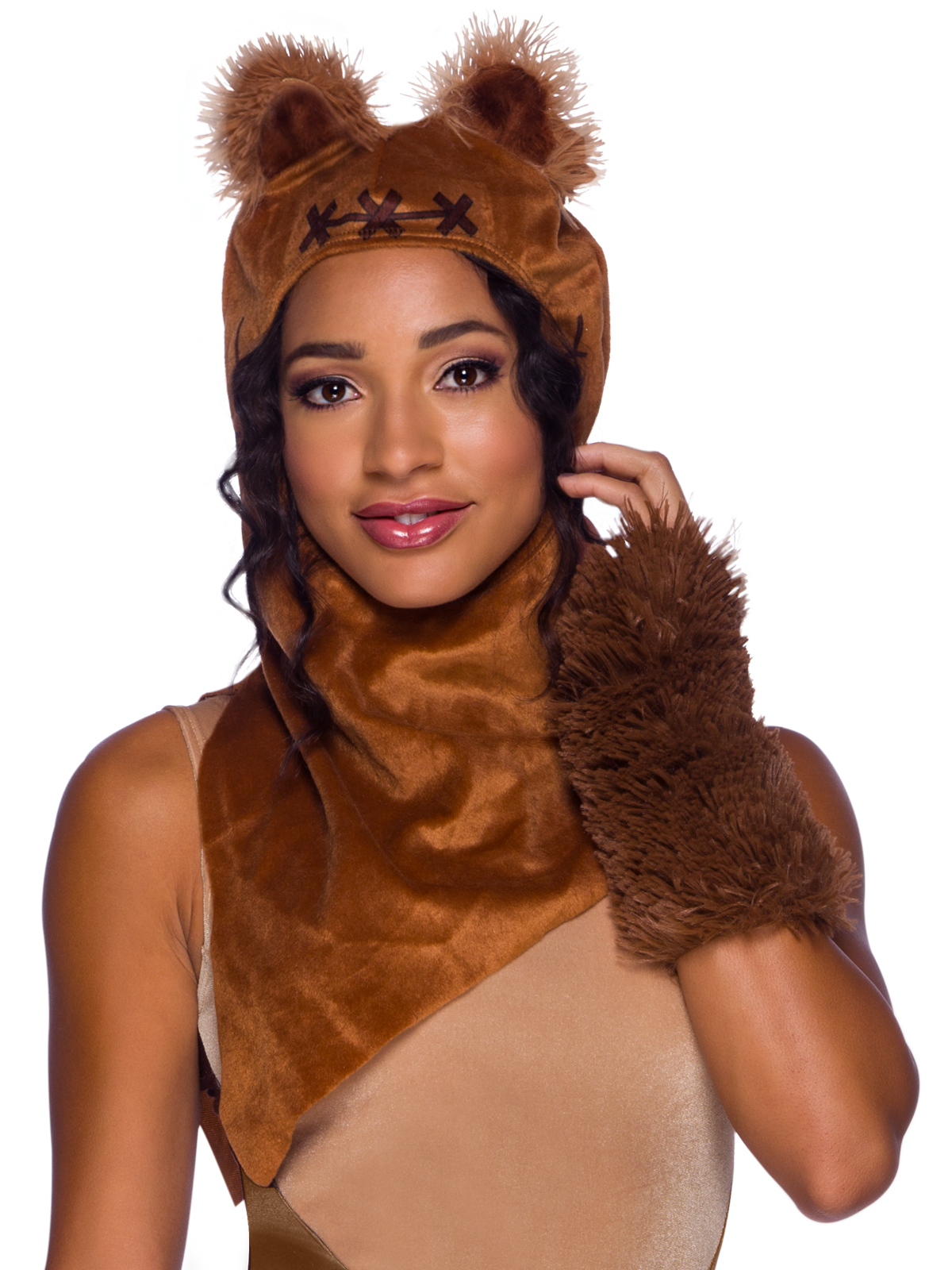 Ewok Female Costume Adults Official Star Wars Ears Furry – Abracadabra 